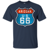 Image of Route de l'Arizona 66. Retro, Vintage, Distressed Grunge Tee
