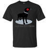 Image of 'I Lab You Very Much' Valentine's Day Black Labrador Shirt