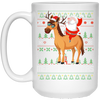 Image of Santa Riding Horse Merry Xmas Gift Tshirt