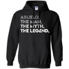 Image of ABUELO THE MAN MYTH LEGEND Father's Day T-Shirt Spanish Gift