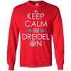 Image of Funny Hanukkah Gift Ideas - Keep Calm and Dreidel On T-Shirt