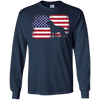 Image of american flag labrador shirt - usa flag labrador shirt