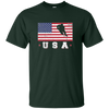 Image of American USA Flag Ice Hockey T-Shirt Patriotic Sports Gift
