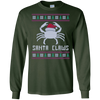 Image of Santa Claws Festive Crab Ugly Christmas Gift Long Sleeve