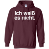 Image of "Ich Weiss Es Nicht" Funny German Teacher Student Shirt