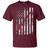 Image of American Flag Patriotic Fishing T shirt