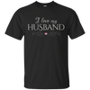 Image of "I love my husband" - romantic wife Valentine's gift t-shirt
