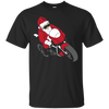 Image of Santa Motorcycle T-Shirt | Funny Christmas Bike Shirt