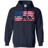 Image of American Flag Wrestling T-shirt Wrestling Gift
