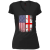 Image of American Georgian Flag T-shirt Georgia Republic Country