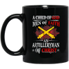 Image of Artilleryman Of Christ A Child Of God Men Of Faith T-shirt