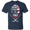 Image of American Hockey Goalie T-Shirt Patriotic Hockey Tee