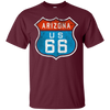 Image of Route de l'Arizona 66. Retro, Vintage, Distressed Grunge Tee