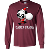Image of Santa Panda T-shirt de Noël mignon Panda Bear