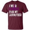Image of Alzheimer's Awareness T-shirt I Wear Purple For My Godmother