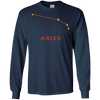 Image of Aries Star Chart Zodiac Long Sleeve T-Shirt