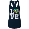 Image of Autism Shirt Love Support Puzzle Heart Autistic Shirt