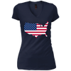 Image of American Flag LS T-Shirt 4th of July America Graphic Tee