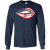 Image of American USA Flag Lips - Independence Day 4th July Shirt