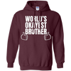Image of Adult World's Okayest Brother Funny Siblings tee for Brother