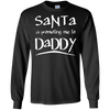 Image of Santa Is Promoting Me To Daddy T-Shirt | Christmas Tee