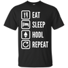Image of "Eat, Sleep, Hodl, Repeat" Ether T-Shirt