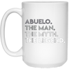 Image of ABUELO THE MAN MYTH LEGEND Father's Day T-Shirt Spanish Gift