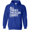 Image of All Things Through Christ T-Shirt: Scripture Bible Verse Tee