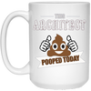 Image of Architect pooped today, Gift designer architecture t shirt