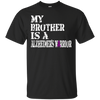 Image of Alzheimer's Awareness T-Shirt For Brothers Purple Ribbon Tee
