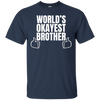 Image of Adult World's Okayest Brother Funny Siblings tee for Brother