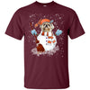 Image of Christmas Snowman Shih Tzu Funny T-shirt