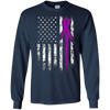 Image of Alzheimer T-Shirt, American Flag Grunge Shirt