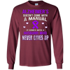 Image of ALZHEIMER'S comes with a husband who never gives up t shirt