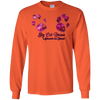 Image of Aphrodite Rehab Bobcat LG Paw Print Long Sleeve T-shirt