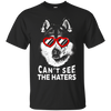 Image of Alaskan Malamute Shirt Can't See The Haters Dog Lovers Tee