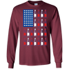 Image of American Beer Pong Flag 4th of July Drinking Long Sleeve