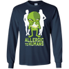 Image of Allergic To Humans Funny Alien Galaxy Space Abduction Shirt