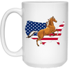 Image of America Map Horse USA Flag Happy 4th Of July Shirt
