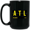 Image of ATL Atlanta Georgia USA Travel Souvenir Long Sleeve (Yellow)
