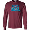 Image of Santa Monica Beach Long Sleeve T-Shirt Waves Surf Tee Shirt