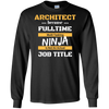 Image of Architect Ninja Job Career Gift T Shirt Student Occupation
