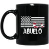 Image of ABUELO Fishing Shirt with Patriotic Flag - Fishing Dad Gifts