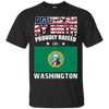 Image of American By Birth Proudly Raised In Washington Flag Shirt