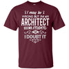 Image of Architect Mom Shirt I May Be Wrong Mommy Gift TShirt