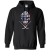 Image of American Hockey Goalie T-Shirt Patriotic Hockey Tee