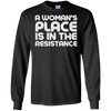 Image of A Woman's Place Is In The Resistance Shirt political T Shirt