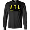 Image of ATL Atlanta Georgia USA Travel Souvenir Long Sleeve (Yellow)