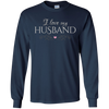 Image of "I love my husband" - romantic wife Valentine's gift t-shirt