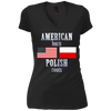 Image of American Born Polish Roots LS T-Shirt Poland USA Flag